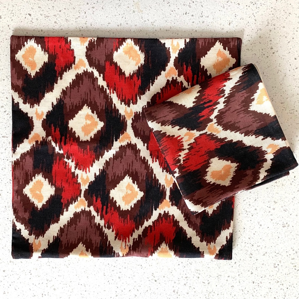 2 Pillow cases/covers by cortina 17” sq. BWOT